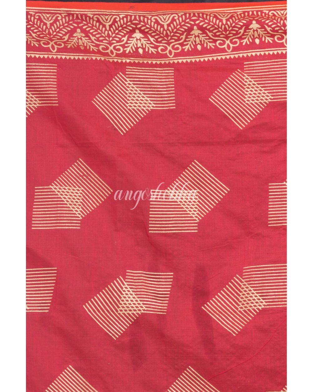 Rose Handloom Festive Cotton Silk Saree angoshobha