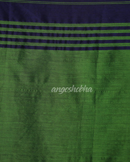 Royal Blue Handloom Cotton Tangail Saree angoshobha