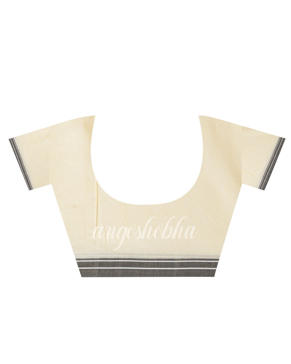 Sandy Tan Handloom Cotton Jamdani Saree angoshobha