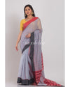 Silver Gray Handloom Saree