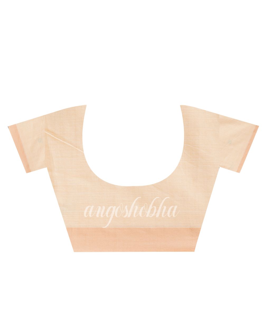 Tan Handloom Cotton Jamdani Saree angoshobha