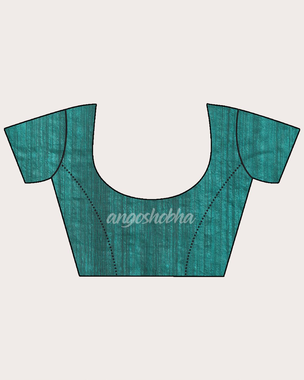 Teal Matka Silk Handloom Traditional Sequin Jamdani Saree angoshobha