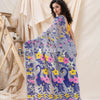 Traditional Blue Grey Soft Dhakai Jamdani Saree angoshobha