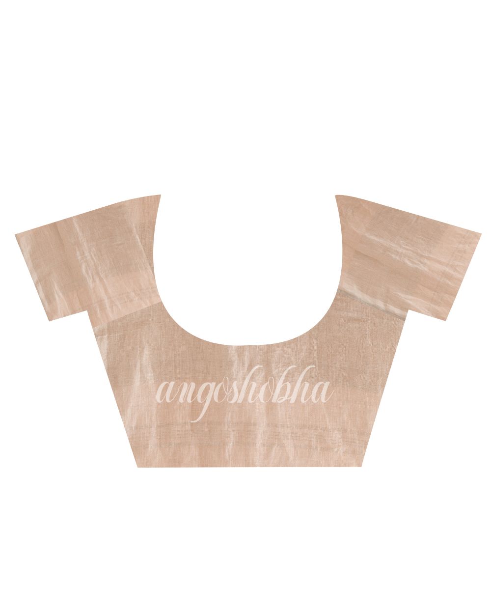 Traditional Faded Pink Handwoven Linen Saree angoshobha