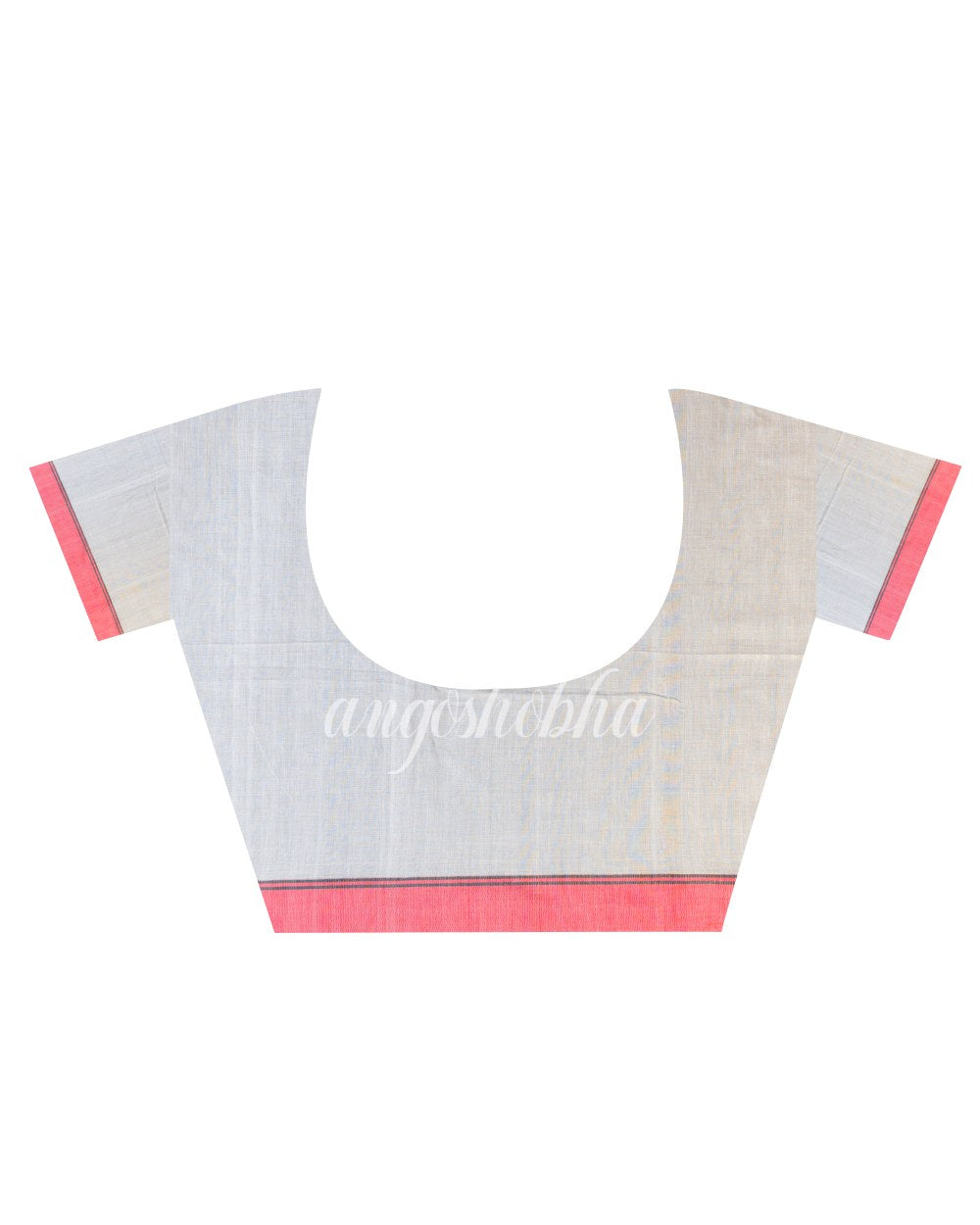 White Cotton Jamdani Saree angoshobha