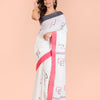 White Jamdani Cotton Saree angoshobha