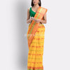 Woven Tant Pure Cotton Saree (Yellow) angoshobha