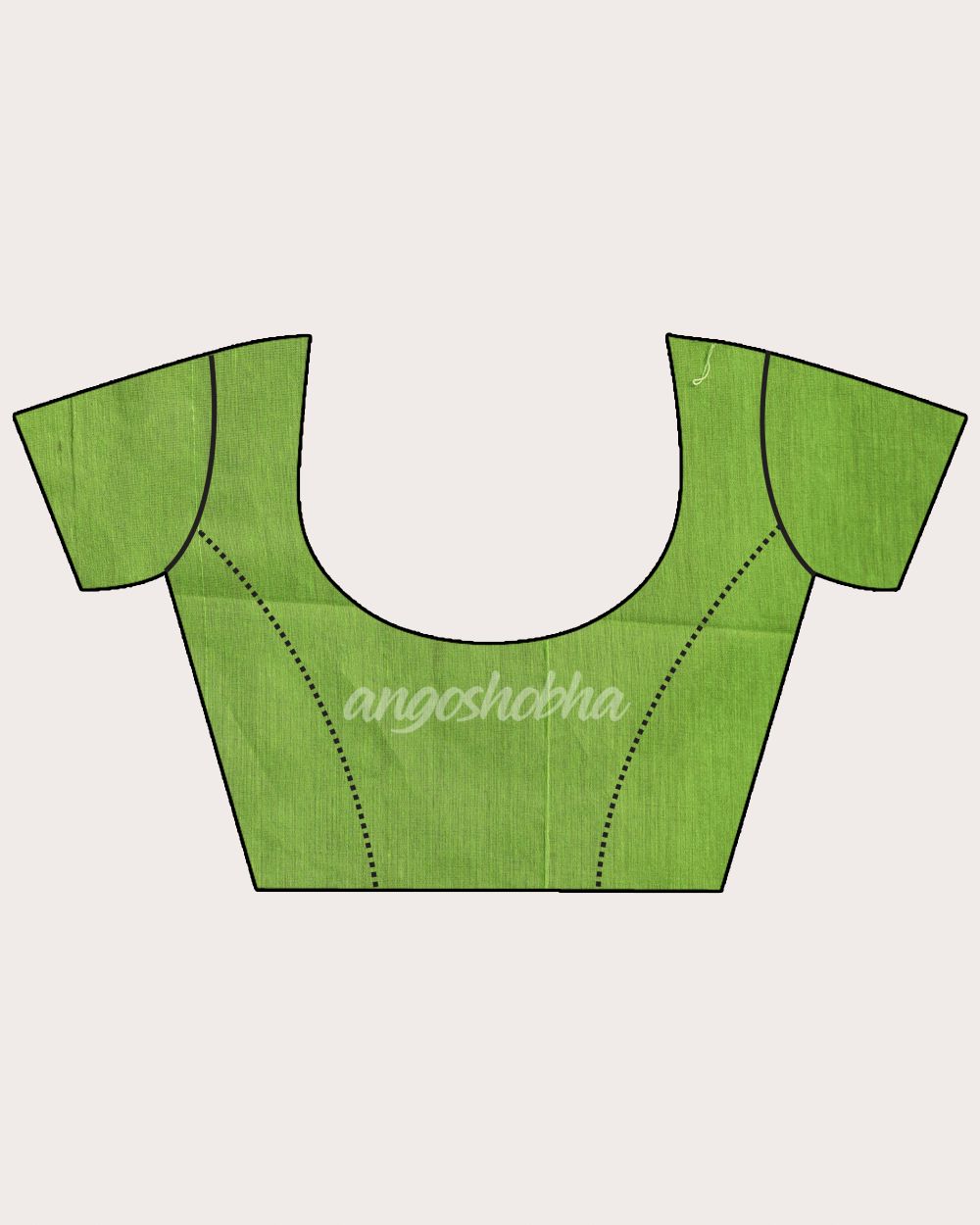 Yellow Green Cotton Blend Handloom Tie Dye Jamdani Saree angoshobha