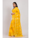 Yellow Handloom Blended Cotton Saree