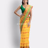 Yellow Woven Design Pure Cotton Handwoven Tant Saree angoshobha