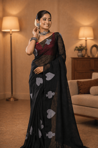 Linen Saree